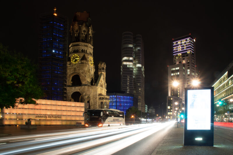 Berlin - memorial church at night